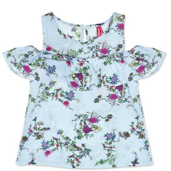 Cold shoulder with floral print - Picture 2 of 2